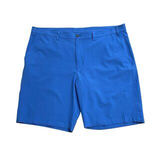 CARIBBEAN SHORTS ISLE BREEZE PERFORMANCE MENS 42 BLUE STRETCH GOLF 9" FLAT FRONT